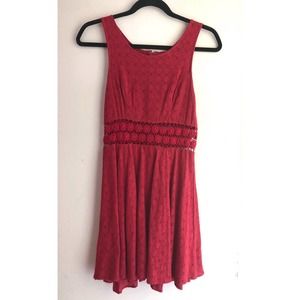 Free People Fit and Flare Daisy Eyelet Dress